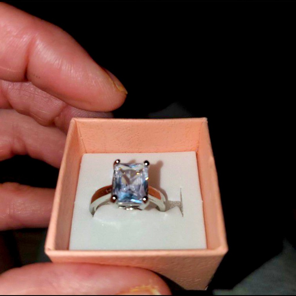 Not For Sale. Sterling 3CT Natural Square Sapphire